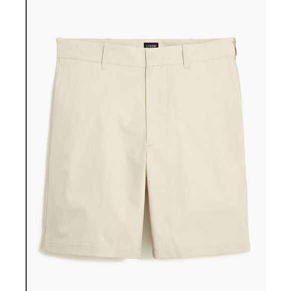 J. Crew Men's Beige 9" Tech Shorts Stone Summer Stretch Golf Casual Athletic 33 - Picture 2 of 8